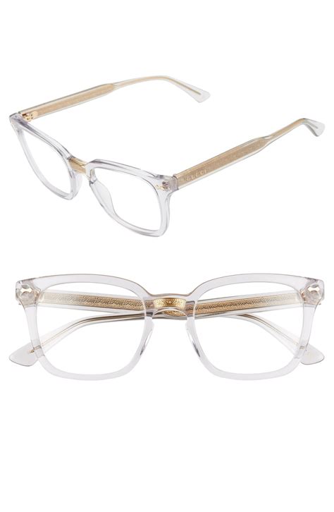 gucci 50mm square optical glasses|square Gucci glasses men.